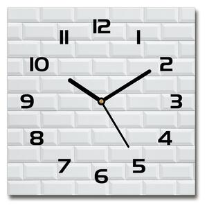 Skleněné hodiny čtverec Keramická stěna pl_zsk_30x30_f_123731668