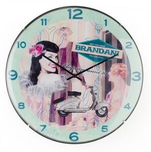 Nástěnné hodiny BRANDANI, retro 55312