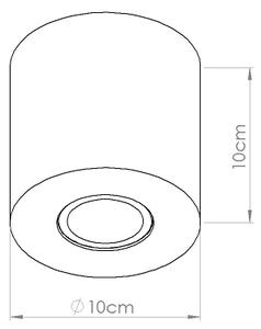 Sollux SL.1841 - Bodové svítidlo ORBIS 1xGU10/10W/230V beton/zelená
