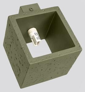 Sollux SL.1843 - Nástěnné bodové svítidlo QUAD 1xG9/8W/230V beton/zelená