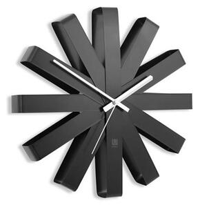 Nástěnné hodiny RIBBON 30 cm černé - Umbra