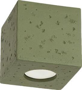 Sollux SL.1845 - Bodové svítidlo QUAD 1xGU10/10W/230V beton/zelená