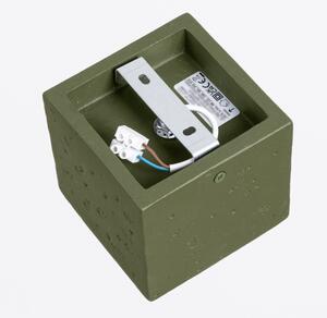 Sollux SL.1845 - Bodové svítidlo QUAD 1xGU10/10W/230V beton/zelená