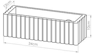 Sollux SL.1885 - Nástěnné svítidlo RIGATA 1xE27/15W/230V keramika/bílá