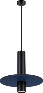 Sollux SL.1884 - Lustr na lanku PELTA 1xGU10/10W/230V černá/modrá