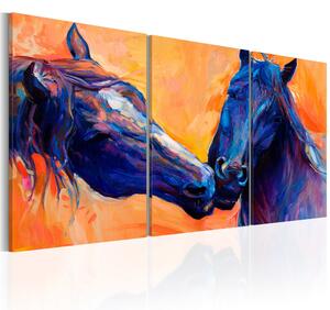Obraz modré koně - Blue Horses