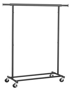 Stojan na oblečení INEZ na kolečkách, max.90kg, 83,5x45x160cm, černá SongmicsHome