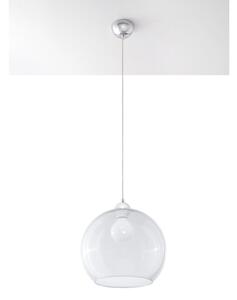 Sollux SL.0248 - Lustr na lanku BALL 1xE27/15W/230V pr. 30 cm čirá/lesklý chrom