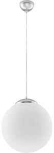 Sollux SL.0265 - Lustr na lanku UGO 1xE27/15W/230V pr. 40 cm bílá/lesklý chrom
