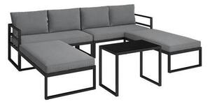 ZAHRADNÍ SEDACÍ SOUPRAVA 5dílné, kov, textil Ambia Garden, Online Only