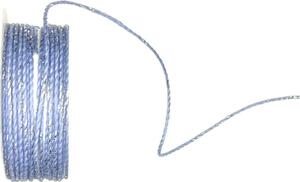 Dekorační provázek COUNTDOWN BLUE SILVER stříbrný 1mm x 5m (3,- Kč/m)