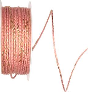 Dekorační provázek COUNTDOWN PINK GOLD zlatý 1mm x 5m (3,- Kč/m)