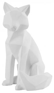 Dekorativní soška Origami Fox L bílá matná Present Time