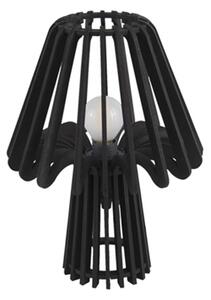 Dřevěná stolní lampa Edged Mushroom černá Leitmotiv