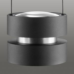 Brilliant Závěsné světlo LED Glow-Sphere, Ø 18 cm, černé, kov, stmívatelný, Černá, Obývací pokoj / jídelna, Hliník, Moderní