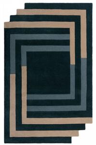 Hans Home | Ručně všívaný kusový koberec Abstract Labyrinth Shaped Green/Blue - 120x180