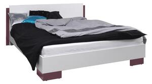 Manželská postel 160 cm Laurenia (fialová) (s roštem). Vlastní profesionální přeprava až k Vám domů 612323