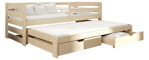 Dětská postel 90 cm Simo (borovice) (s roštem). Vlastní profesionální přeprava až k Vám domů 615018