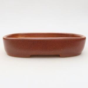 E-bonsai Keramická bonsai miska 16 x 11 x 3,5 cm vínová