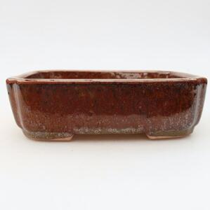 E-bonsai Keramická bonsai miska 15 x 12,5 x 4,5 cm hnědá