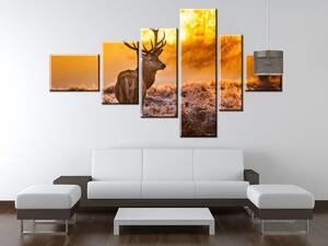 Obraz na plátně Silný jelen - 6 dílný Rozměry: 180 x 100 cm