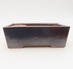 E-bonsai Keramická bonsai miska 16 x 11,5 x 5,5 cm hnědá