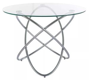 Jídelní stůl Acuto, čirá / stříbrná