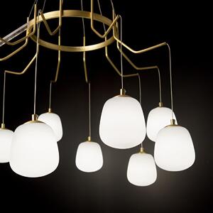 Ideal Lux 206394 závěsné stropní svítidlo Karousel 10x15W|G9 - bílá