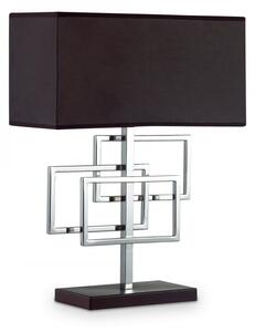 Ideal Lux 201078 stolní svítidlo Luxury 1x60W|E27 - černá, stříbrná