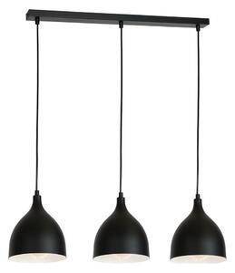 Lustr na lanku NOAK 3xE27/15W/230V černá