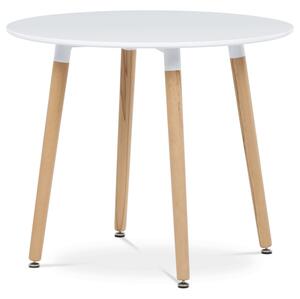 Jídelní stůl DT-306 bílý / naturální
