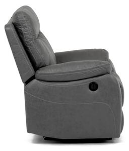 Polohovací křeslo šedé, elektrické TV-4094 GREY3