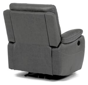 Polohovací křeslo šedé, elektrické TV-4094 GREY3