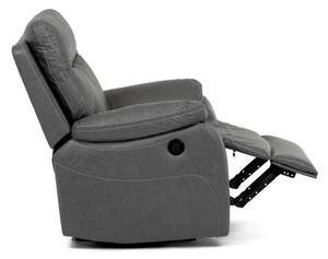 Polohovací křeslo šedé, elektrické TV-4094 GREY3