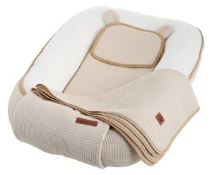 Hnízdečko (kokon) pro miminko - BABYMAM AIR 3D SAFE SLEEP SET - béžové