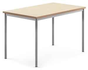 AJ Produkty Stůl SONITUS, 1200x800x760 mm, stříbrné nohy, deska s linoleem, béžová