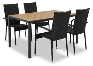 Vikio Zahradní ratanový set 150x90 pro 4 osoby DT255-P přirodní