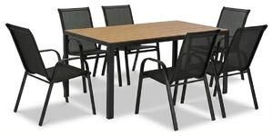 Vikio Venkovní zahradní set 150x90 pro 6 osob DK304-P přírodní