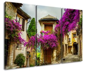 Gario 3 dílný obraz na plátně Staré město v Provence Velikost: 90 x 60 cm