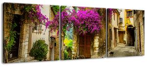 Gario 3 dílný obraz na plátně Staré město v Provence Velikost: 150 x 50 cm
