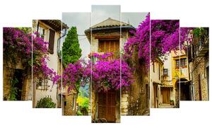 Obraz na plátně Staré město v Provence - 7 dílný Rozměry: 140 x 80 cm