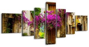 Gario 7 dílný obraz na plátně Staré město v Provence Velikost: 160 x 70 cm