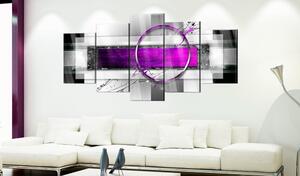Obraz abstraktní fialový lem na akrylátovém skle - Violet Rim