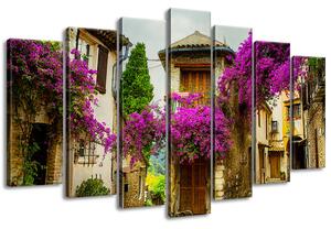 Gario 7 dílný obraz na plátně Staré město v Provence Velikost: 140 x 80 cm