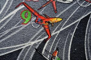 Vopi | Dětský koberec Planes šedý - 133 x 165 cm