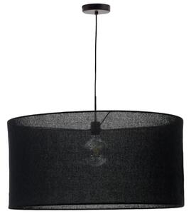 Černé lněné stínidlo Kave Home Mariela 80 cm