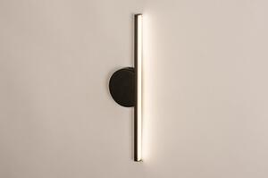 LED svítidlo nad zrcadlo Linear C (Designové nástěnné světlo nad zrcadlo do koupelny v černé barvě)
