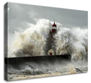Gario Obraz na plátně Větrné pobřeží a vlnobití Velikost: 60 x 40 cm