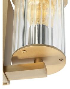 Argon 8752 - Venkovní nástěnné svítidlo NORFOLK 1xE27/15W/230V IP44 zlatá