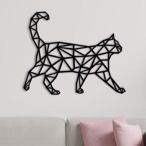 Dekorace na zeď Stojící kočka geometrická